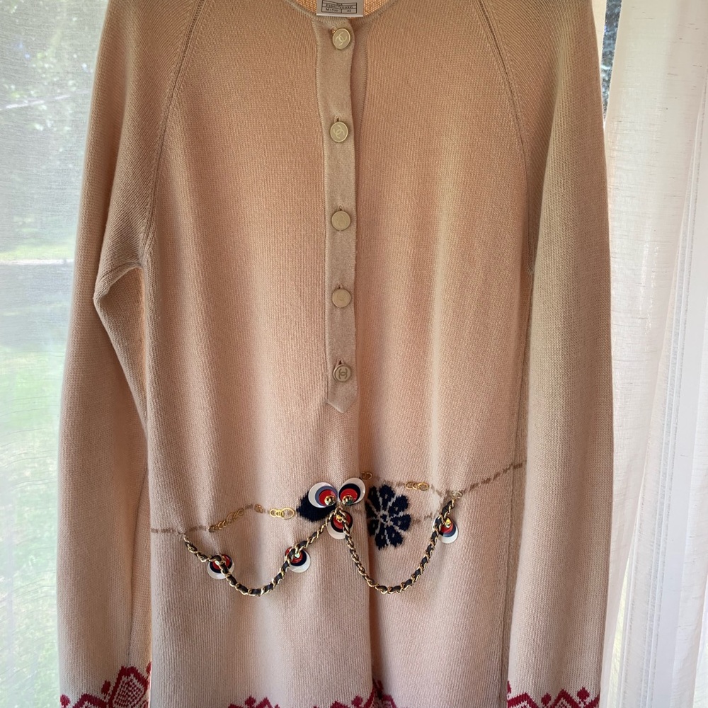 CHANEL tunic sweater.